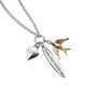 Sterling Silver Come Fly With Me Charms Necklace, thumbnail 3 of 6