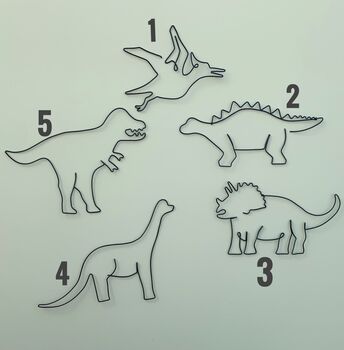 Set Of Wire Dinosaurs, 2 of 10