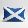 Scottish Saltire Lumbar Cushion Cover In Blue And White, thumbnail 9 of 12