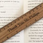 Personalised Oak Veneer Ruler Bookmark For Readers, thumbnail 3 of 4
