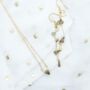 Gold Plated White Crystal Quartz Necklace, thumbnail 3 of 6
