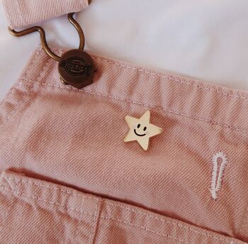 Gold Star Enamel Pin Badge, Congratulations You Did It, 3 of 6
