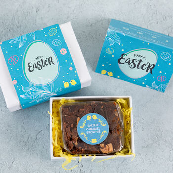 Easter Mini Salted Caramel Brownie Gift, 2 of 4