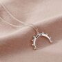 Personalised Crown Crescent Horn Necklace, thumbnail 7 of 10