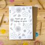 Thank You For Helping Me Grow Colour In Card, thumbnail 1 of 2