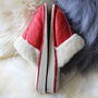 Red Wool Slippers, thumbnail 4 of 4