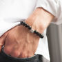 Personalised Men's Wooden Bead Bracelet, thumbnail 1 of 6