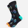 Sci Fi Space Ufos Robots Men's Bamboo Socks Gift Box, thumbnail 3 of 4