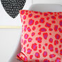 Velvet Leopard Print Cushion, thumbnail 9 of 12