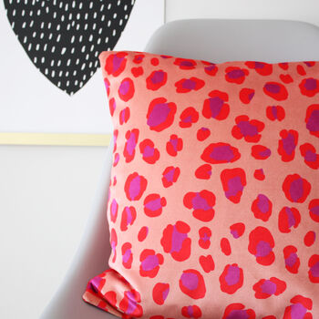 Velvet Leopard Print Cushion, 9 of 12