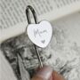 Personalised Heart Engraved Bookmark – Thoughtful Gift For Book Lovers, thumbnail 1 of 7