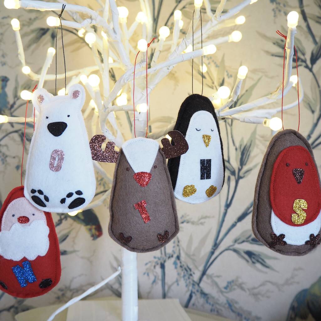 Personalised Penguin Christmas Decoration By Brown Betty Blue