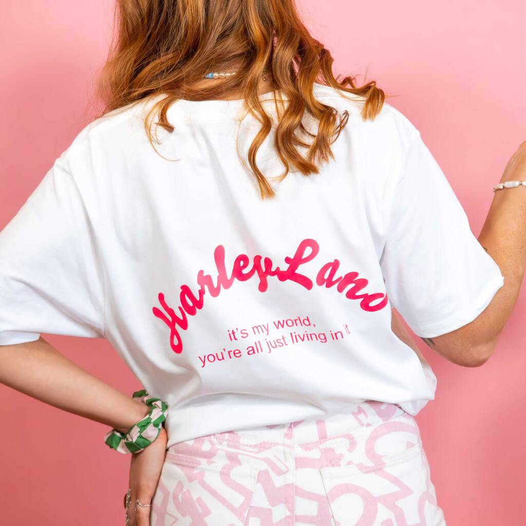 Personalised 'Name' Land T Shirt By Rock On Ruby