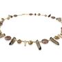 Cleo Modern Pearl Necklace With Sterling Silver Focal Beads, thumbnail 8 of 12
