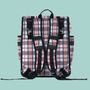 Tartan Eco Rolltop Backpack And Pannier, thumbnail 5 of 6