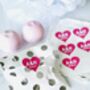 Personalised Heart Wedding Stickers, thumbnail 3 of 10