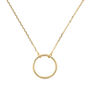 18 K Gold Or Silver Circle Necklace For Women, thumbnail 2 of 10