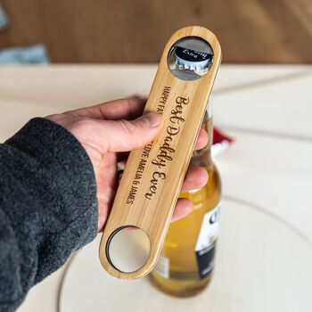 Personalised Best Dad Ever Bottle Opener Gift, 6 of 6