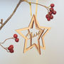 Personalised 3D Star Tree Decoration, thumbnail 6 of 7