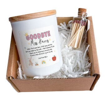 Personalised Nursery Teacher Goodbye Candle Gşft, 7 of 10