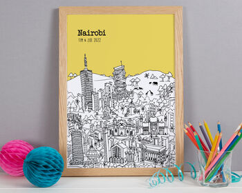 Personalised Nairobi Print, 7 of 9