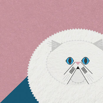 Persian Cat Greetings Card, 2 of 5