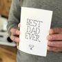 Best Dad Ever Card, thumbnail 1 of 2