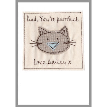 Personalised Cat Father's Day Card, 7 of 12