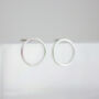 Sterling Silver Open Circle Earrings, thumbnail 1 of 4