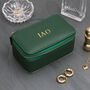 Personalised Luxury Leather Travel Jewellery Box, thumbnail 5 of 8