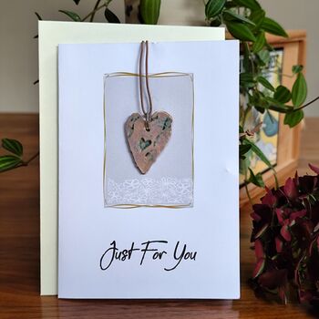 Handmade Ceramic Pendant Necklace Small Gifts For Her Adjustable Length, 9 of 12