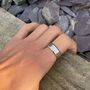 Silver Engraved 5mm Band Ring, thumbnail 2 of 12