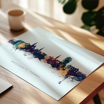 Broughty Ferry Skyline Cityscape Art Print, 8 of 12