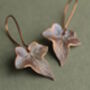 Opal Ivy Leaf Earrings, thumbnail 3 of 5