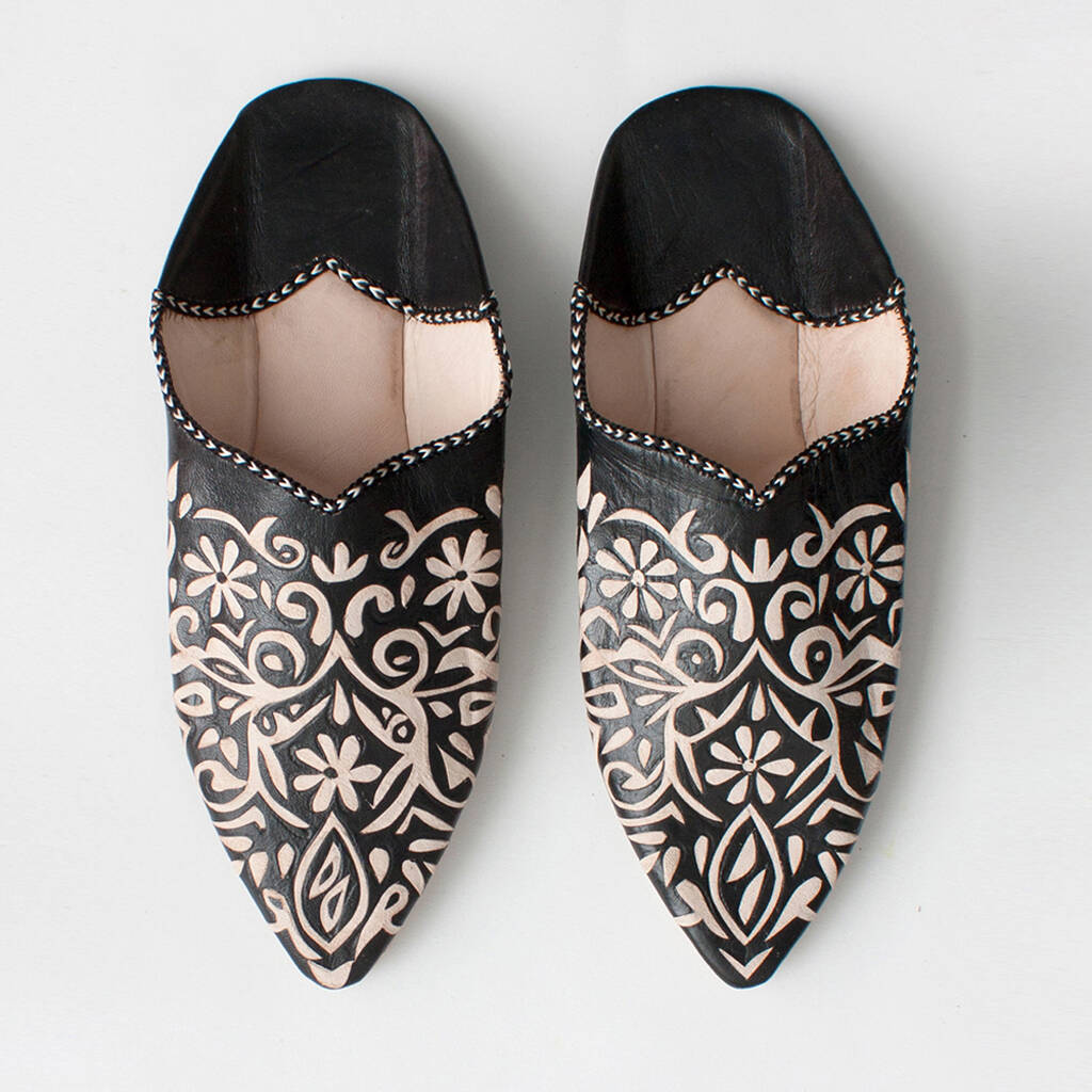 Moroccan Decorative Babouche Slippers By Bohemia