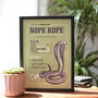 Funny Snake Art Print Snake Fact File, thumbnail 4 of 5