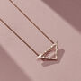Textured Triangle Necklace, thumbnail 5 of 9