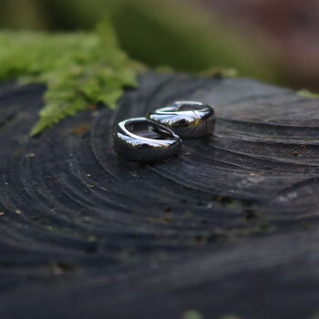 Huggie Hoop Earrings Sterling Silver Everyday Jewellery, 3 of 5