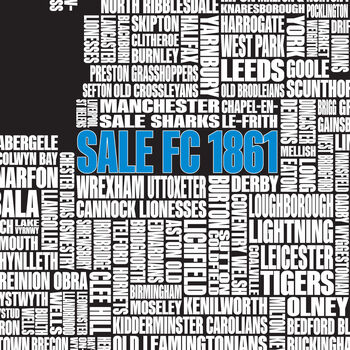 Personalised UK Women's Rugby Union Team Map, 4 of 6