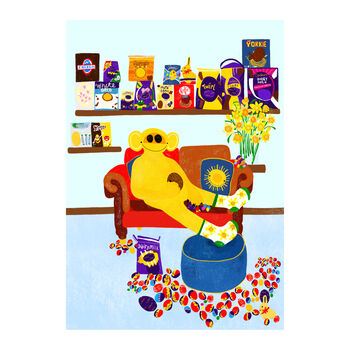 'How Much Chocolate…' Greetings Card, 2 of 4