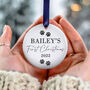 Puppy's Dogs 1st First Christmas Personalised Bauble, thumbnail 7 of 10