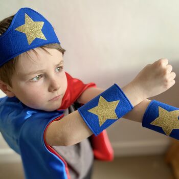 Kids Superhero Cape, Felt And Personalised With Letter, 7 of 10