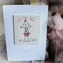 Personalised New Baby Card, Embroidered, thumbnail 1 of 6