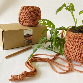 Digital Crochet Plant Pot Workshop And Craft Kit, 6 of 11