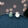 Snowman And Mitten Earrings, thumbnail 5 of 6