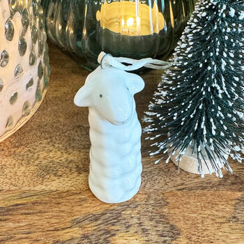 Hanging Porcelain Sheep Decor Hanger For Home, 2 of 4