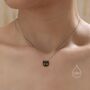 Sterling Silver Schrodinger's Cat Double Sided Pendant Necklace, thumbnail 5 of 12