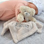 Personalised Teddy Baby Comforter, thumbnail 1 of 7