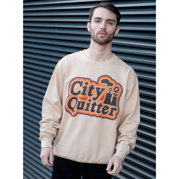 City Quitter Men's Slogan Sweatshirt, 4 of 5