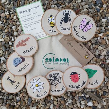 Children's Wooden Scavenger Hunt Gift Set Spring/Summer, 4 of 5